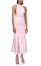 David Koma Paillette Illusion Midi Pink Dress - Runway Catalog