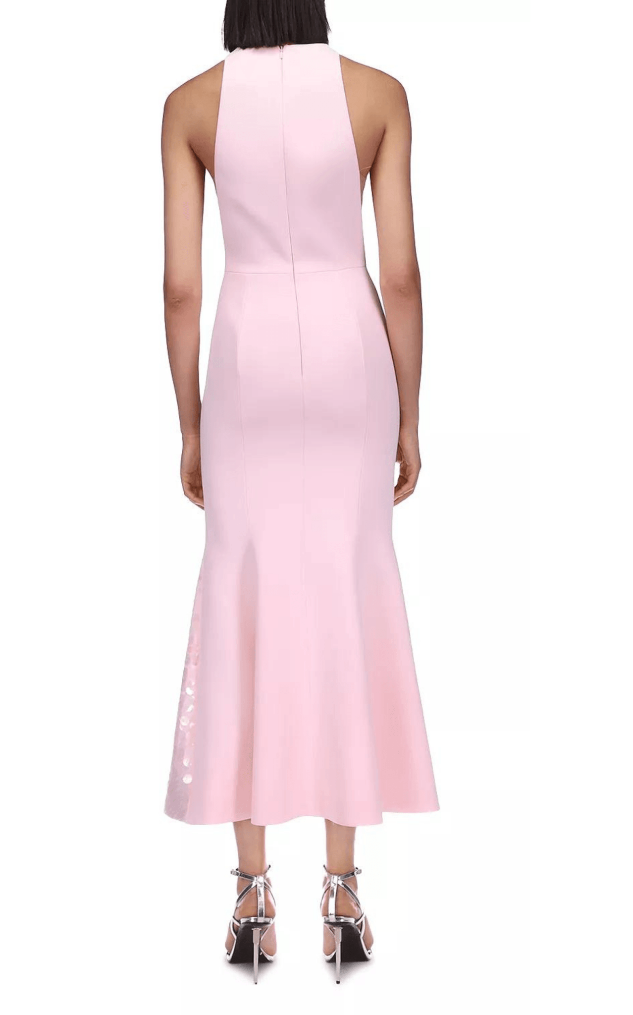 David Koma Paillette Illusion Midi Pink Kleid – Laufsteg-Katalog
