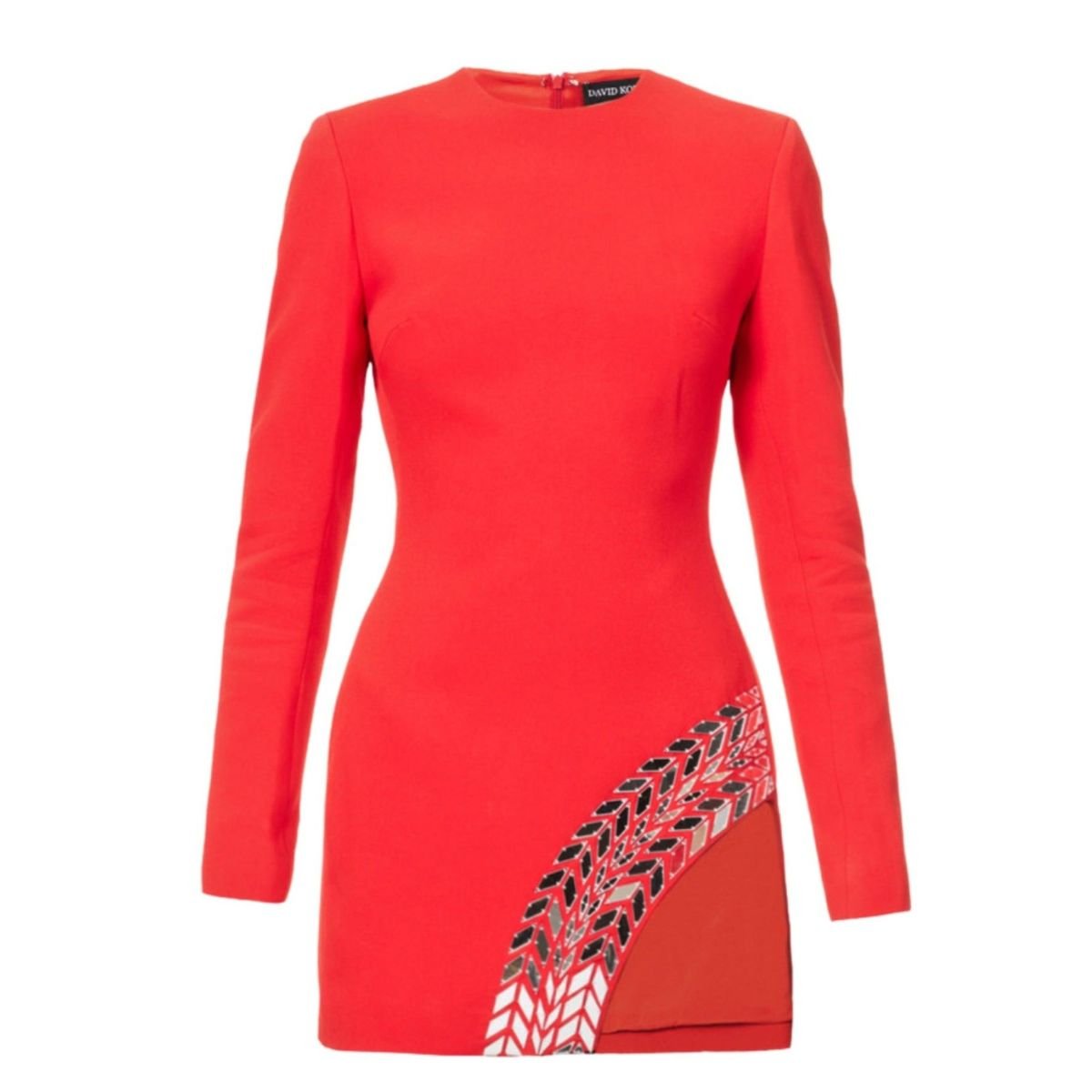 David Koma Plexiglass Tyre Track Mini Dress - Runway Catalog