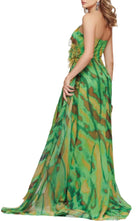 Dekolte Strapless Green Cocktail Party Dress - Runway Catalog