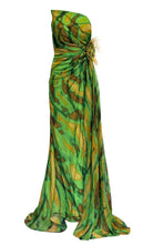 Dekolte Strapless Green Cocktail Party Dress - Runway Catalog