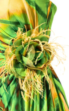 Dekolte Strapless Green Cocktail Party Dress - Runway Catalog