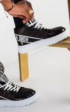 Dior D - Player Black High - Top Sneakers - Runway Catalog