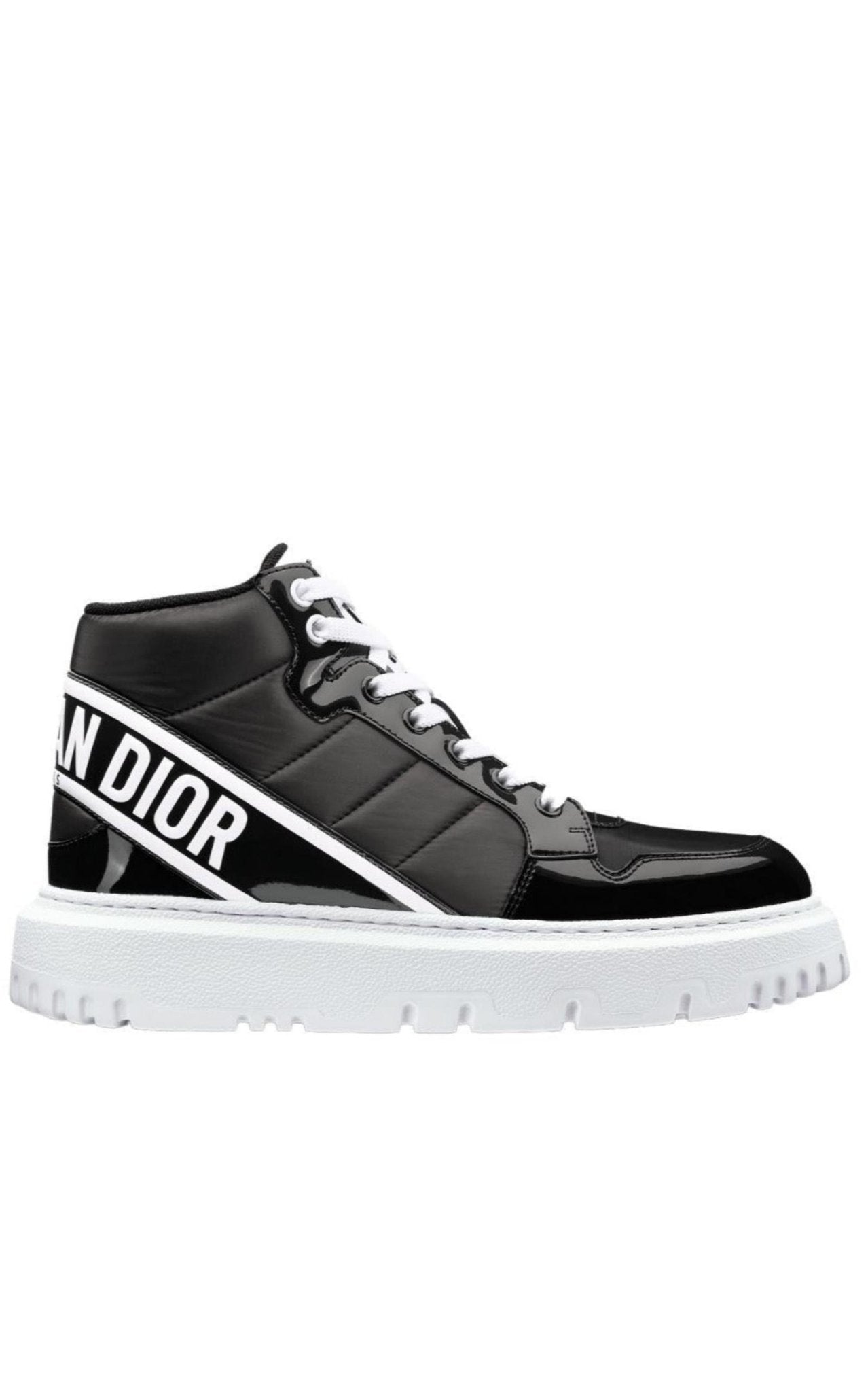 Dior D - Player Black High - Top Sneakers - Runway Catalog