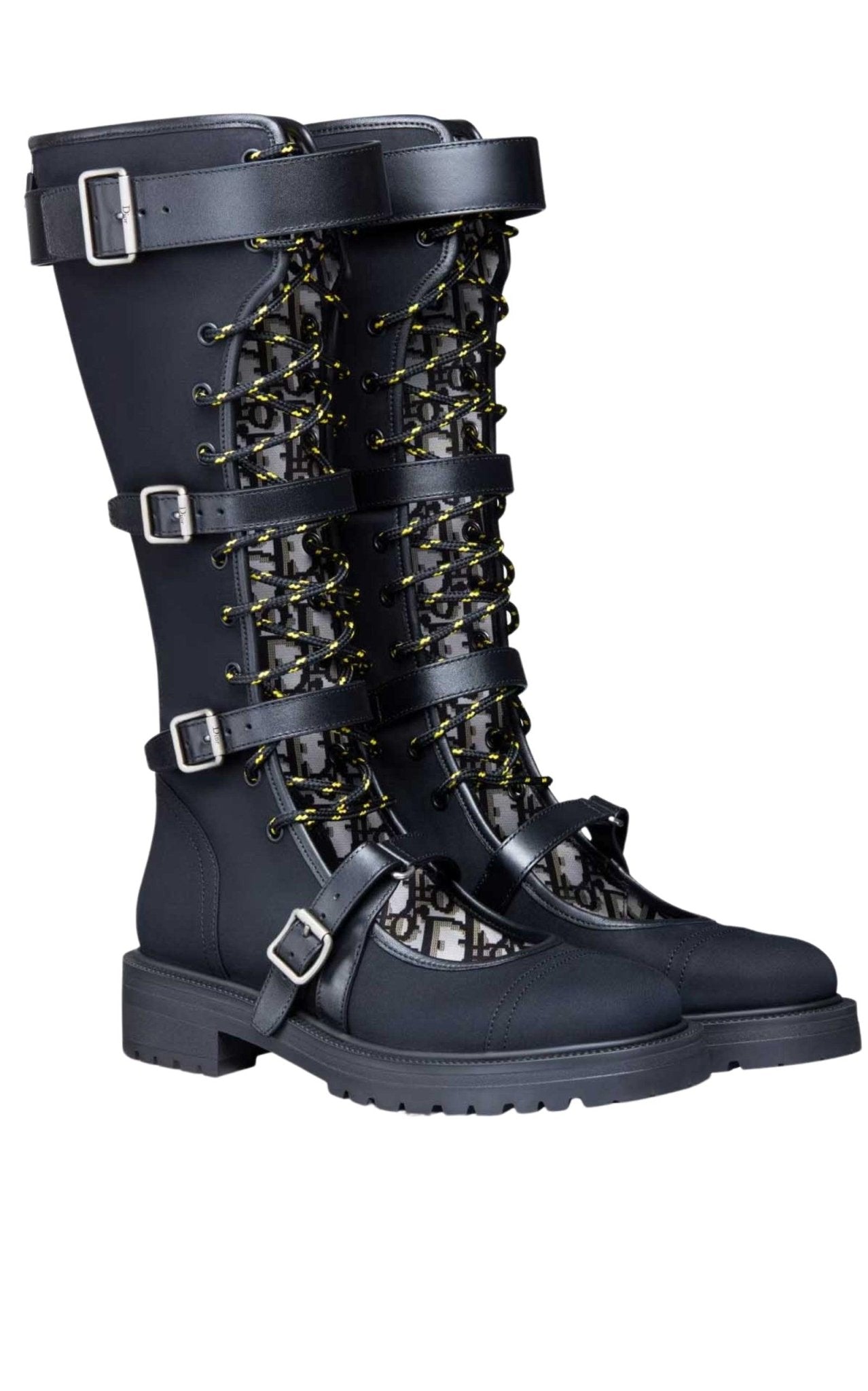 Dior Dioranger Boots in Black Technical Fabric