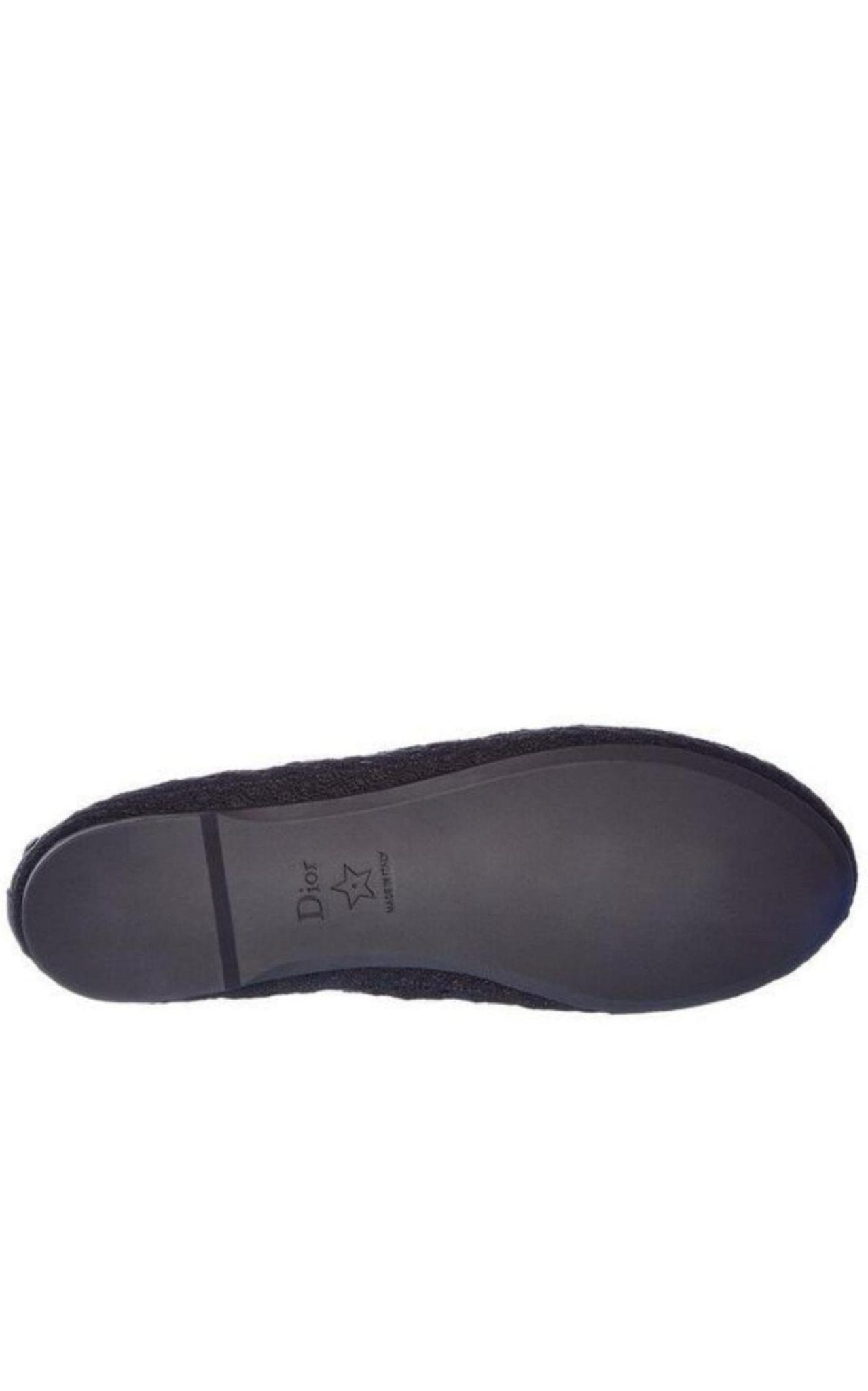 Dior Poeme Cotton Ankle-Tie Ballerina Flats