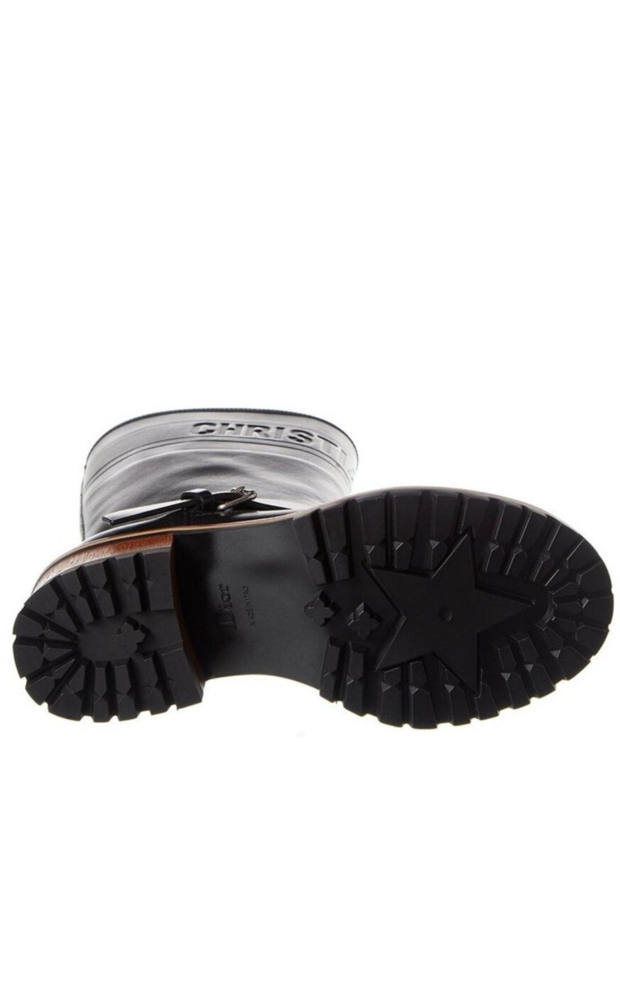 Dior Quest Leather Mid - Calf Boots - Runway Catalog