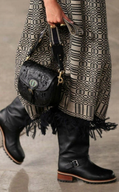 Dior Quest Leather Mid - Calf Boots - Runway Catalog