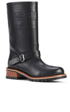 Dior Quest Leather Mid - Calf Boots - Runway Catalog