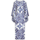 Dolce & Gabbana Blu Mediterraneo Line Chiffon Kimono Dress - Runway Catalog