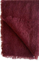 Dolce & Gabbana Bordeaux Knitted Mohair Wool Scarf - Runway Catalog