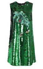 Dolce & Gabbana Embellished Sequined Mesh Mini Dress - Runway Catalog