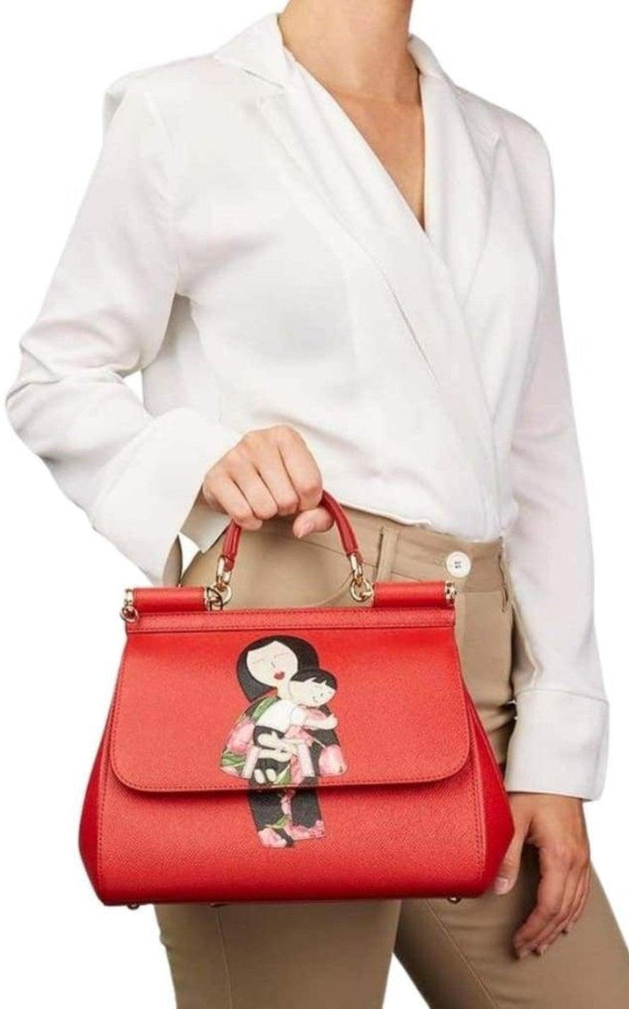 Dolce & Gabbana Family Print Sicily Tote Bag - Runway Catalog