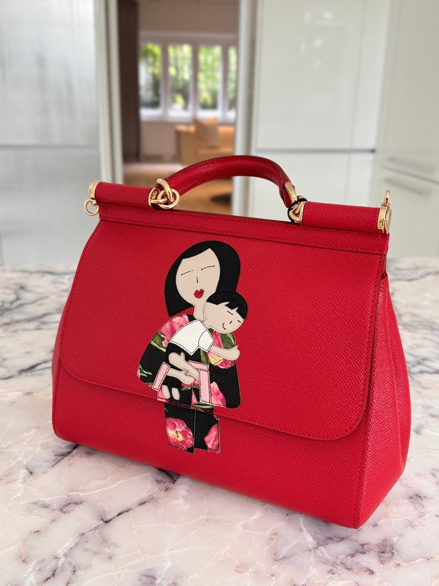 Dolce & Gabbana Family Print Sicily Tote Bag - Runway Catalog