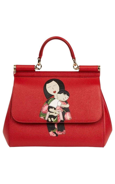 Dolce & Gabbana Family Print Sicily Tote Bag - Runway Catalog
