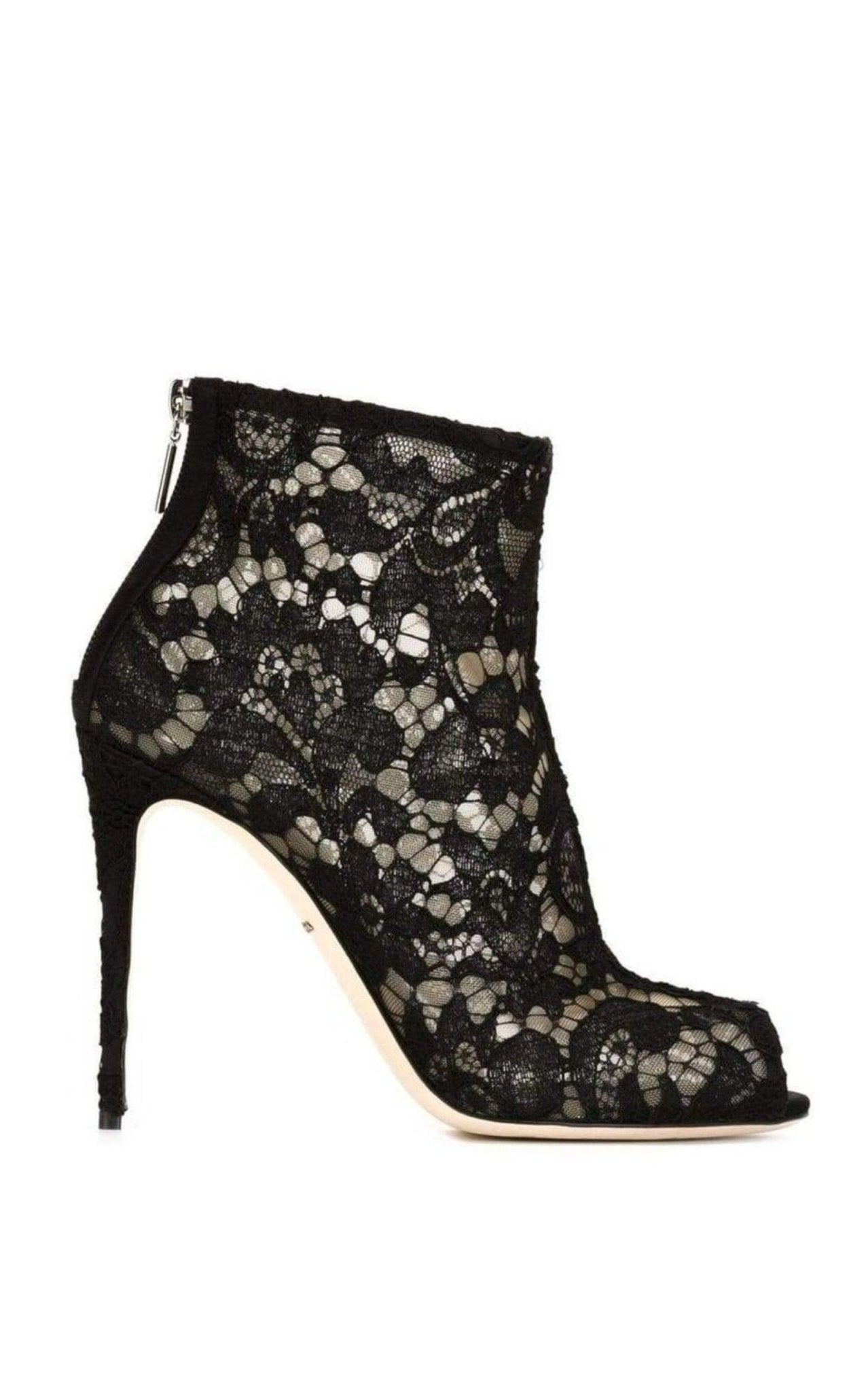 Dolce & Gabbana Floral Lace Booties - Runway Catalog