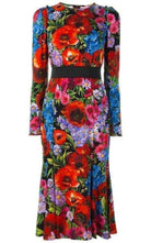 Dolce & Gabbana Floral Print Silk Dress - Runway Catalog