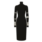Dolce & Gabbana Kim Kardashian Crystal - Embellished Knit Midi Dress - Runway Catalog