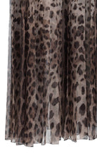 Dolce & Gabbana Leopard Print Wide Chiffon Pants - Runway Catalog
