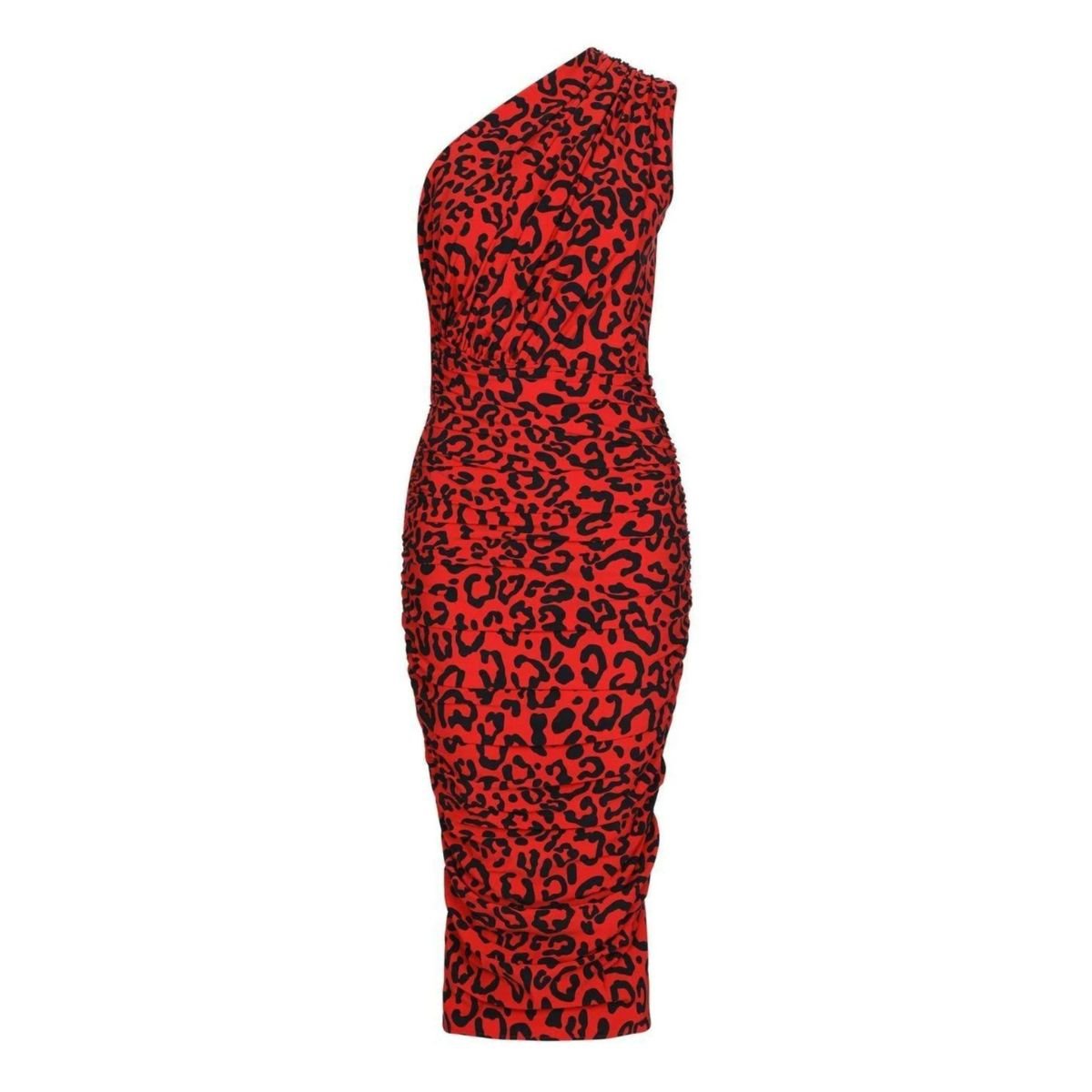 Dolce & Gabbana One - shoulder Leopard - print Dress - Runway Catalog