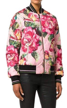 Dolce & Gabbana Rose Print Bomber Jacket - Runway Catalog