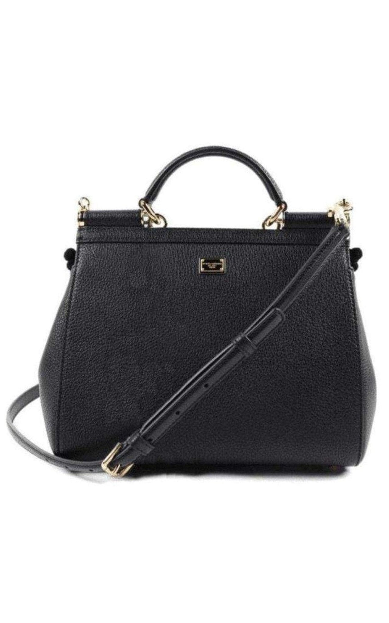 Dolce & Gabbana Sicily In Raffia Shoulder Leather Bag - Runway Catalog