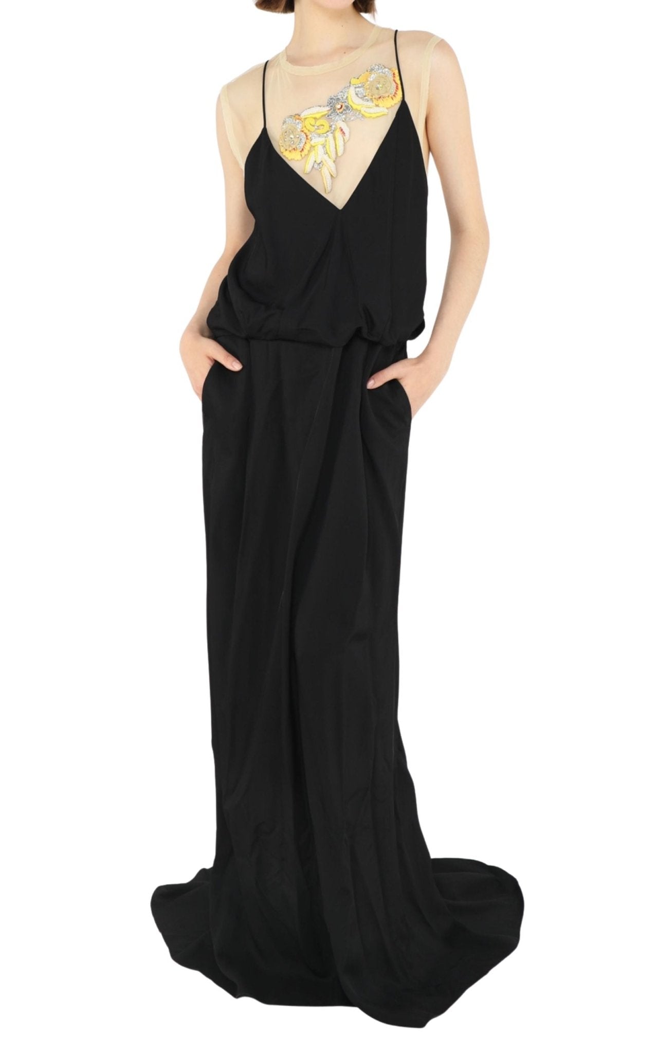 Dries Van Noten Embellished Backless Maxi Dress | Runway Catalog