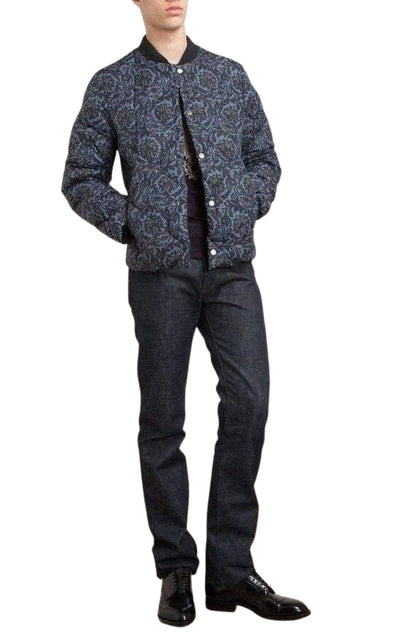 Dries Van Noten Blue Paisley Quilted Jacket - Runway Catalog