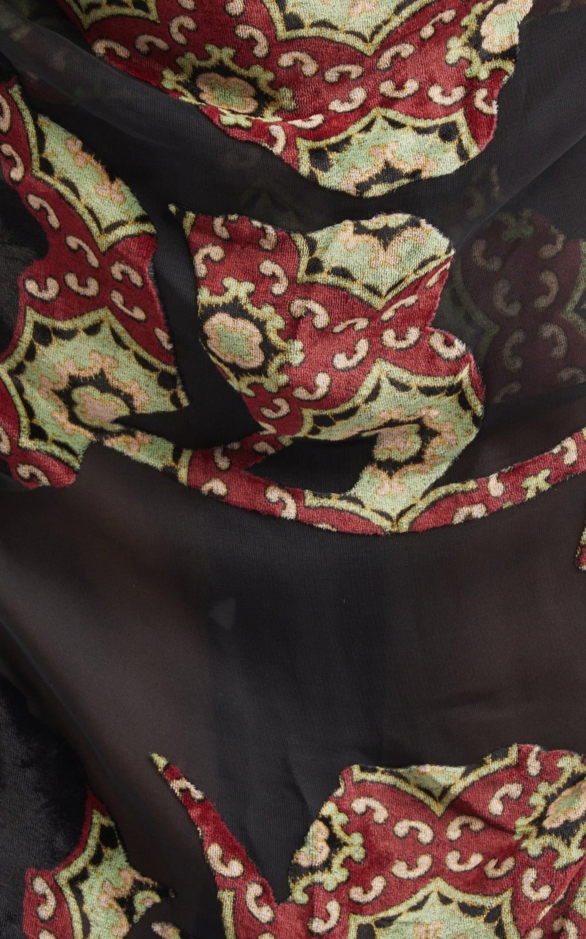 Dries Van Noten Dingo Asymmetric Velvet Devoré Dress - Runway Catalog