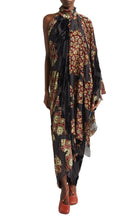 Dries Van Noten Dingo Asymmetric Velvet Devoré Dress - Runway Catalog