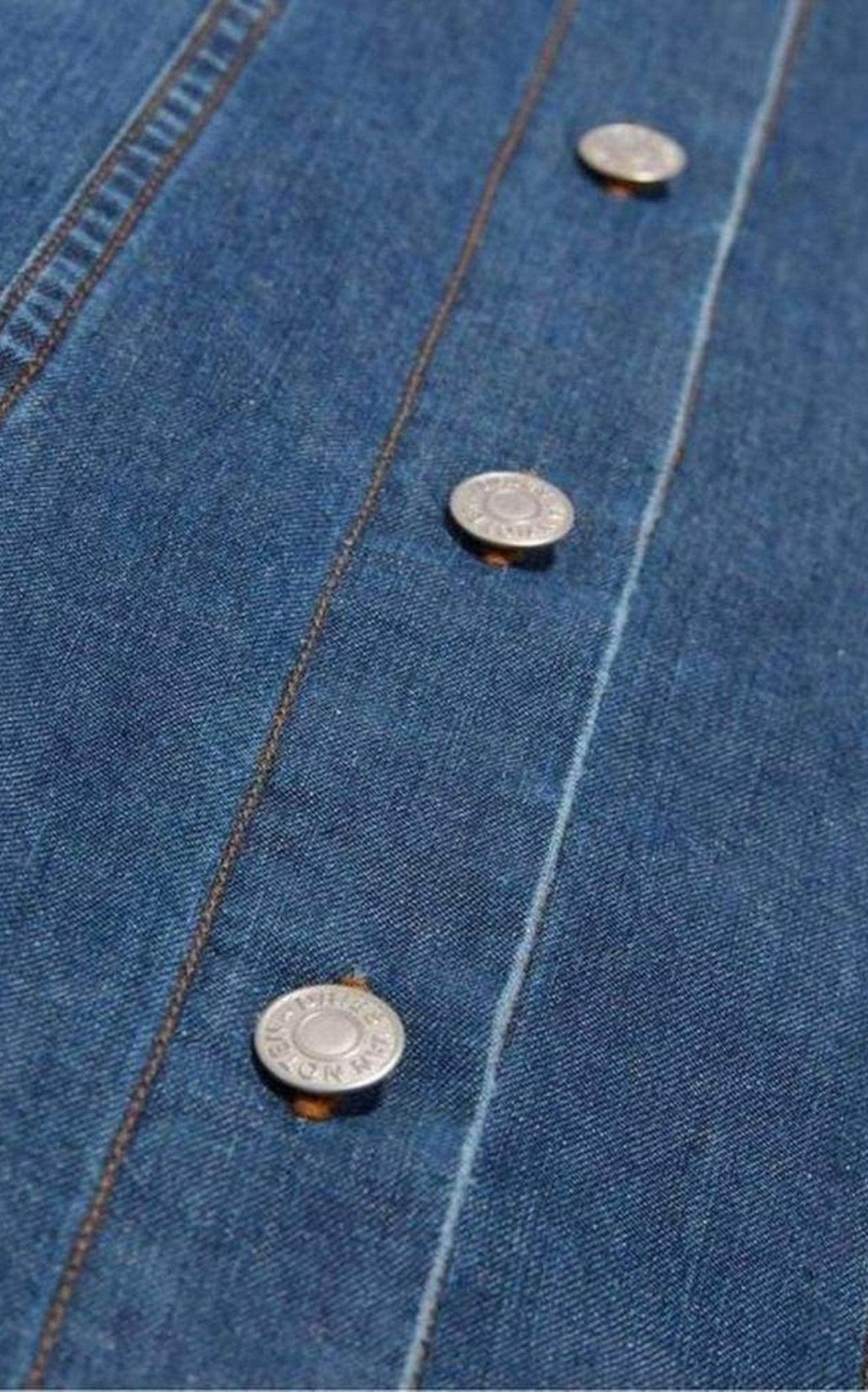 Dries Van Noten Doralie Blaues Jeanshemdkleid – Laufsteg-Katalog