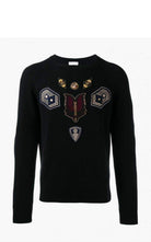 Dries Van Noten Embroidered Master Patch Cashmere Sweater - Runway Catalog