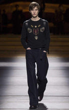 Dries Van Noten Embroidered Master Patch Cashmere Sweater - Runway Catalog
