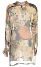 Dries Van Noten Floral Print Silk Chiffon Shirt - Runway Catalog