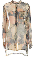 Dries Van Noten Floral Print Silk Chiffon Shirt - Runway Catalog