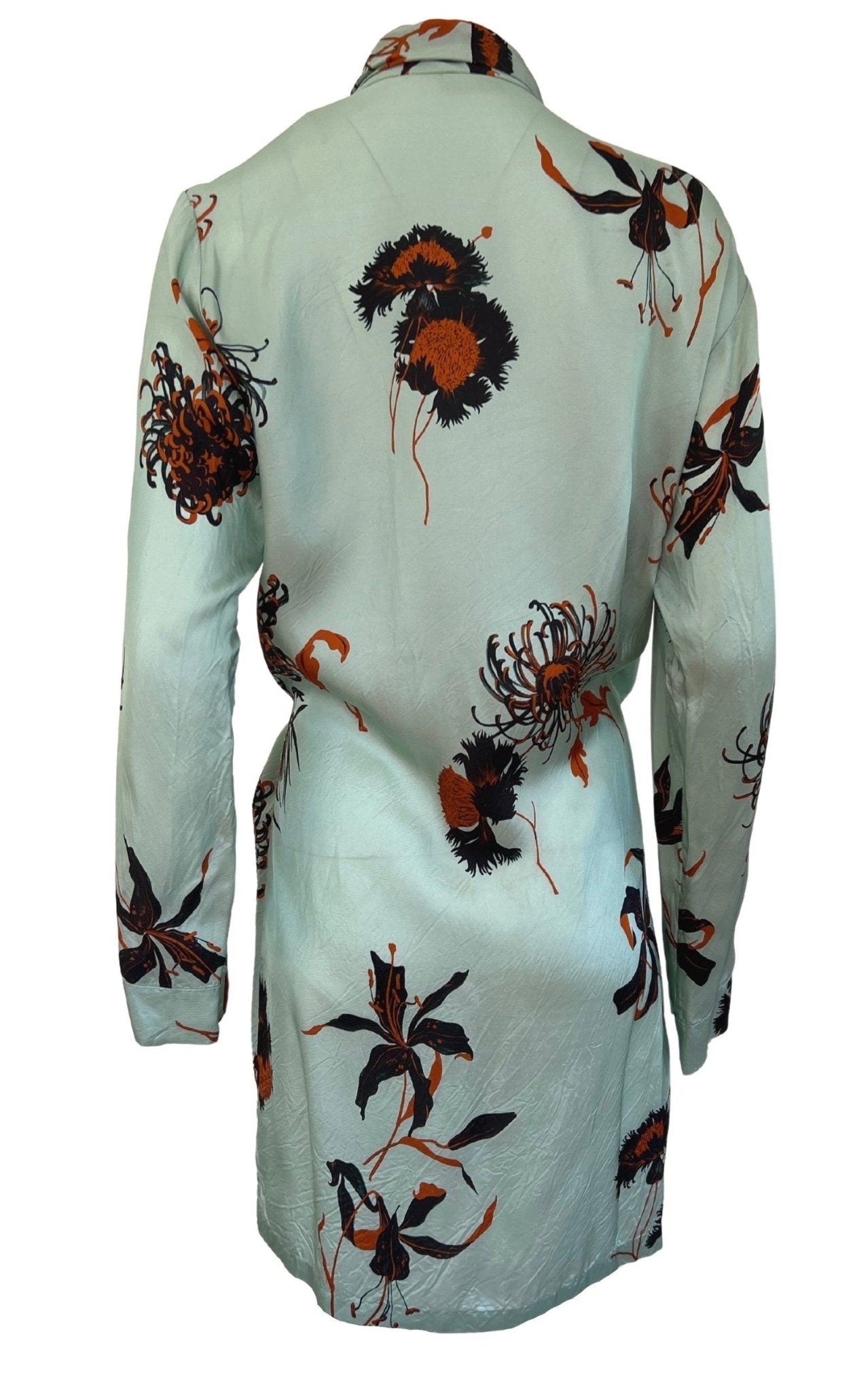 Dries Van Noten Floral Tie-Front Wrap Dress