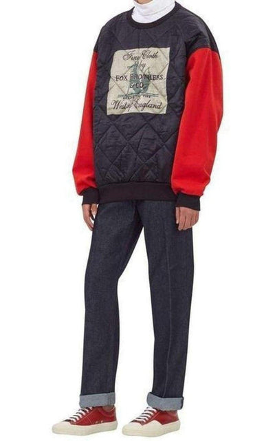 Dries Van Noten Fox Brothers Quilted Cotton Sweatshirt - Runway Catalog