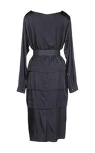 Dries Van Noten Navy Cotton Blend Layered Dress - Runway Catalog