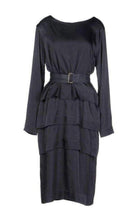 Dries Van Noten Navy Cotton Blend Layered Dress - Runway Catalog
