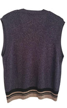 Dries Van Noten Purple Lurex V - neck Sleeveless Top - Runway Catalog