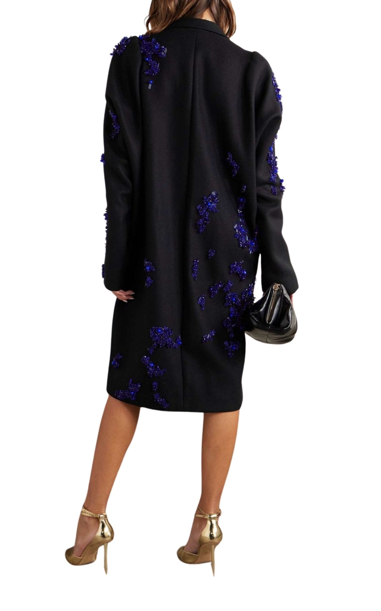 Dries Van Noten Rinky Embroidered Cocoon Coat