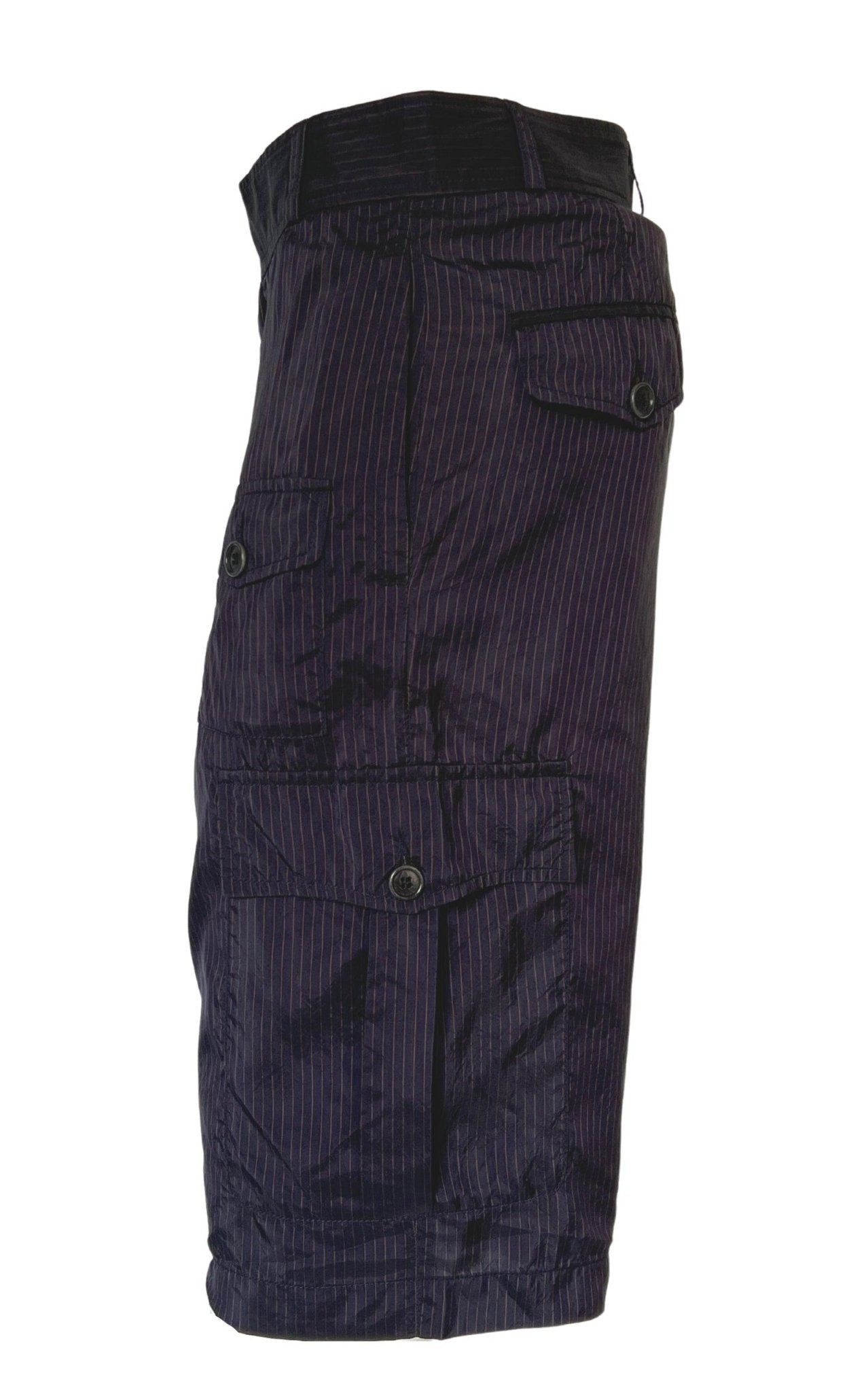 Dries Van Noten Striped Navy Shorts - Runway Catalog