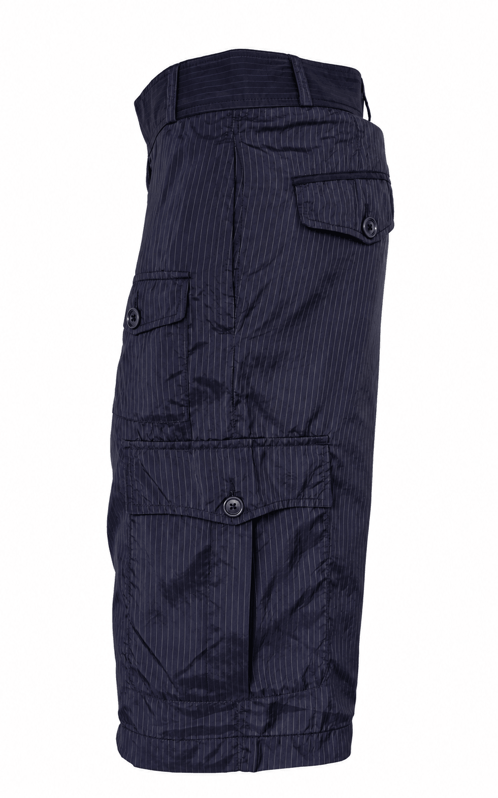 Dries Van Noten Striped Navy Shorts - Runway Catalog
