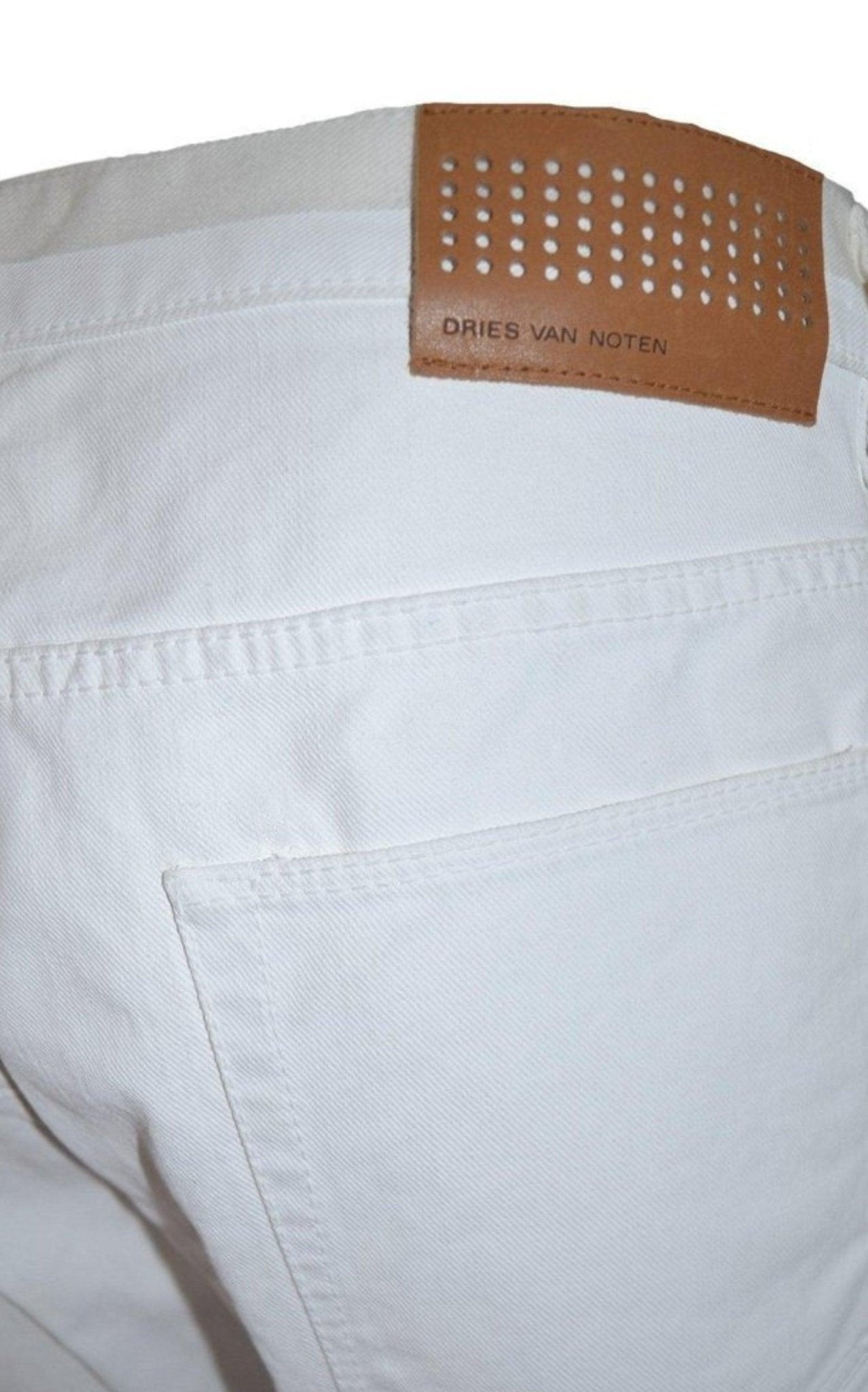 Dries Van Noten White Denim Jeans