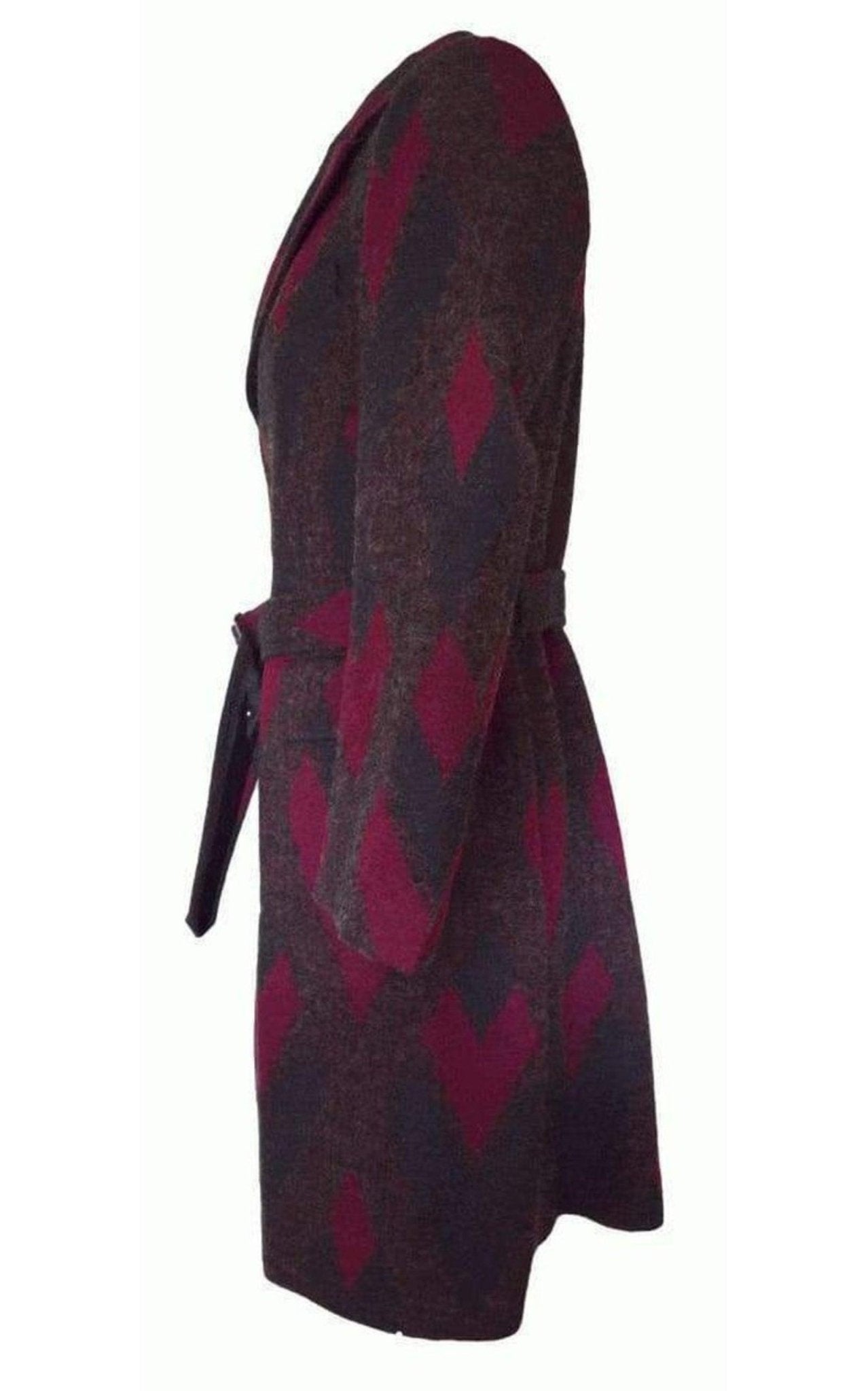Dries Van Noten Zigzag Wool Coat