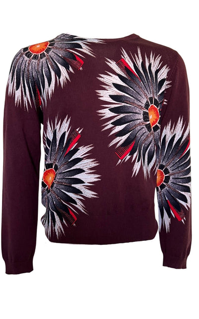 drykorn for beautiful people Cotton Flower Print Sweater - Runway Catalog