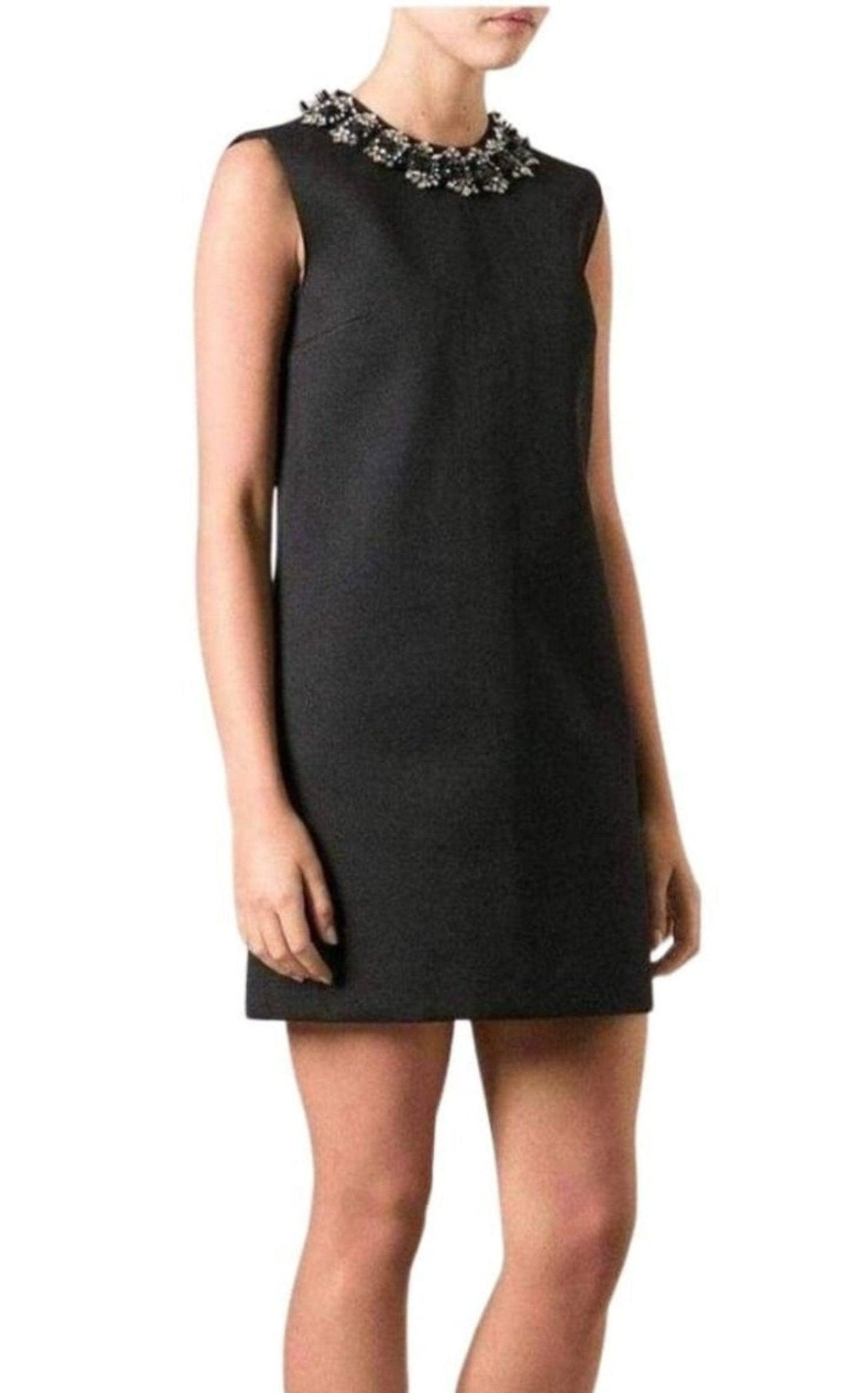Dsquared2 Black Jewel Embellished Mini Dress - Runway Catalog