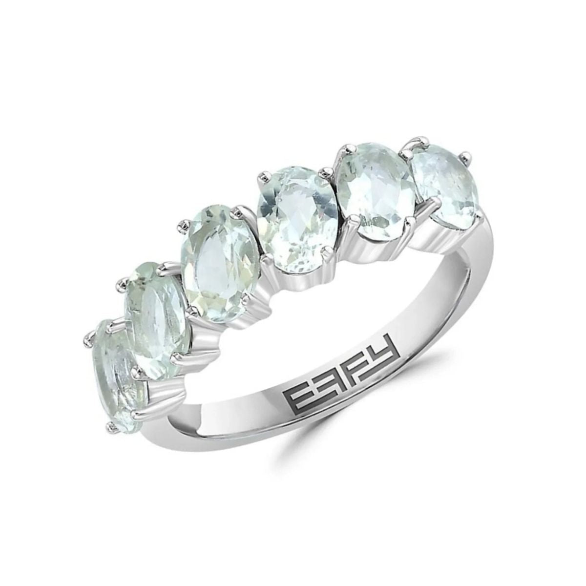 Effy 925 Sterling Silver Ring with Green Amethyst - Runway Catalog