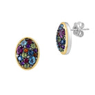 Effy Diamant- und 5-Edelstein-Ohrstecker – Silber und Gold – Runway-Katalog