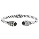 Effy Effy Armreif aus Sterlingsilber, 18 Karat Gelbgold und Onyx – Runway-Katalog